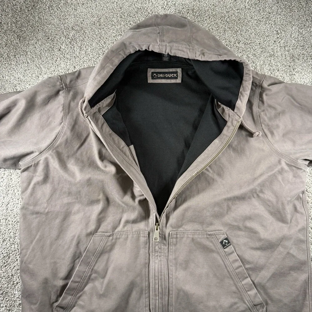 Vintage Dri Duck Crossfire Jacket Mens 3XL Canvas Heavyweight Thermal Lined Work